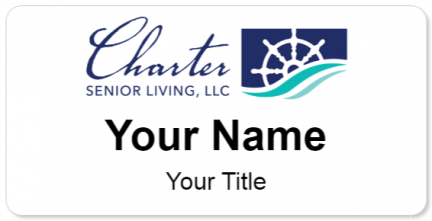 Custom name badges for Charter Senior Living