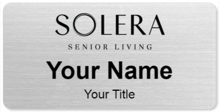 Custom name badges for Solera Senior Living