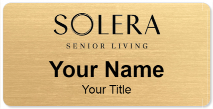 Custom name badges for Solera Senior Living