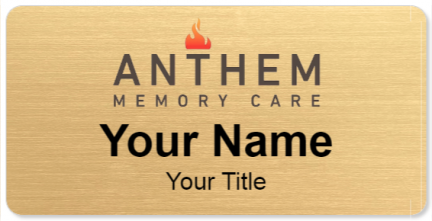 Custom name badges for Anthem Memory Care