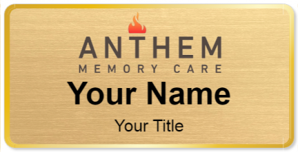 Custom name badges for Anthem Memory Care