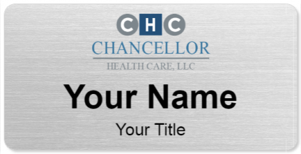Custom name badges for Chancellor Health Care