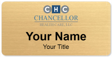 Custom name badges for Chancellor Health Care