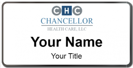 Custom name badges for Chancellor Health Care