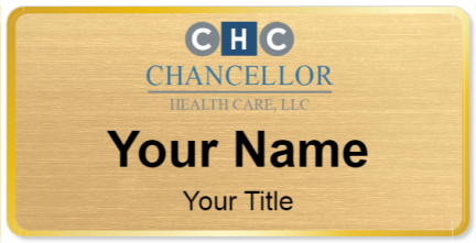 Custom name badges for Chancellor Health Care