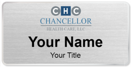 Custom name badges for Chancellor Health Care