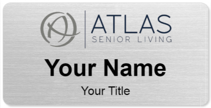 Custom name badges for Atlas Senior Living