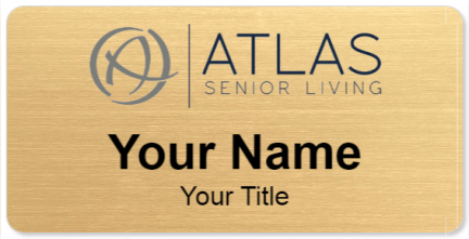 Custom name badges for Atlas Senior Living