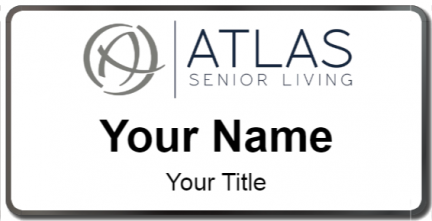 Custom name badges for Atlas Senior Living