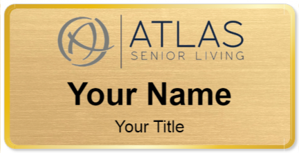 Custom name badges for Atlas Senior Living