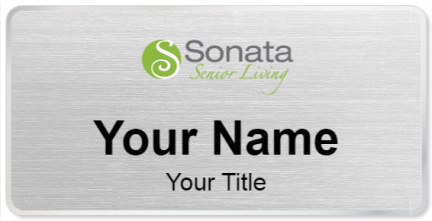 Custom name badges for Sonata Senior Living