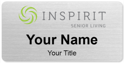 Custom name badges for Inspirit Senior Living