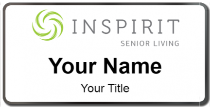 Custom name badges for Inspirit Senior Living
