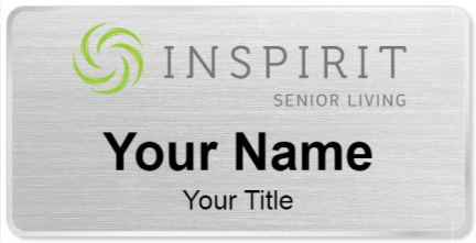 Custom name badges for Inspirit Senior Living
