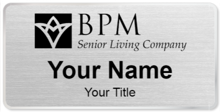 Custom name badges for BPM Senior Living