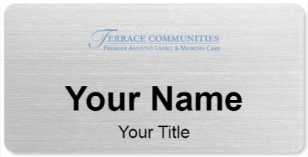 Custom name badges for Terrace Communities