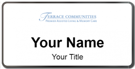 Custom name badges for Terrace Communities