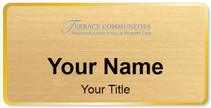 Custom name badges for Terrace Communities