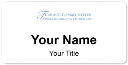 Custom name badges for Terrace Communities