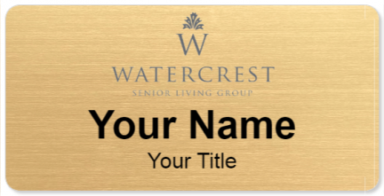 Custom name badges for Watercrest Senior Living Group