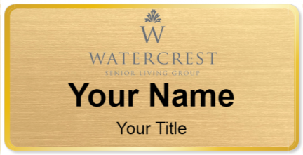 Custom name badges for Watercrest Senior Living Group