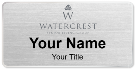 Custom name badges for Watercrest Senior Living Group