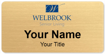 Custom name badges for Welbrook Senior Living