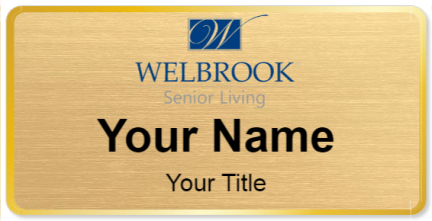 Custom name badges for Welbrook Senior Living