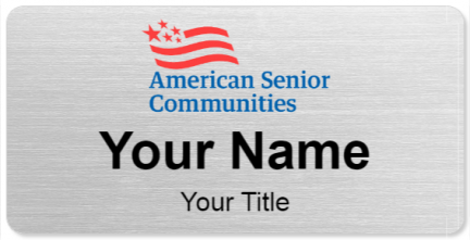 Custom name badges for American Senior Communities