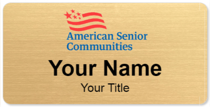 Custom name badges for American Senior Communities