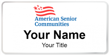 Custom name badges for American Senior Communities