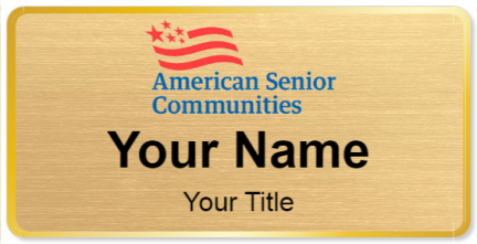 Custom name badges for American Senior Communities