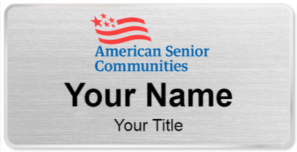 Custom name badges for American Senior Communities