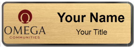 Custom name badges for Omega Communities