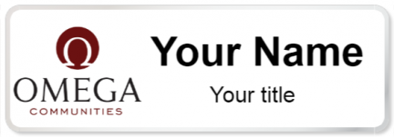 Custom name badges for Omega Communities
