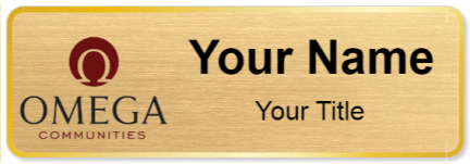 Custom name badges for Omega Communities