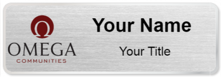 Custom name badges for Omega Communities