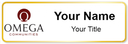 Custom name badges for Omega Communities