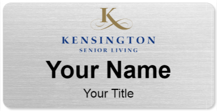 Custom name badges for Kensington Senior Living