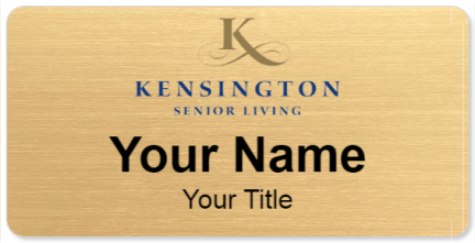 Custom name badges for Kensington Senior Living