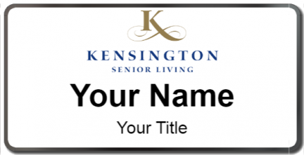 Custom name badges for Kensington Senior Living