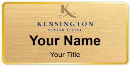 Custom name badges for Kensington Senior Living