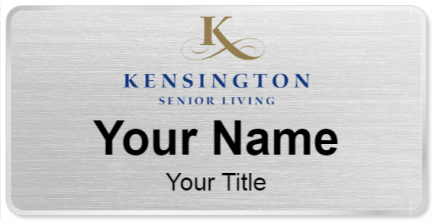 Custom name badges for Kensington Senior Living