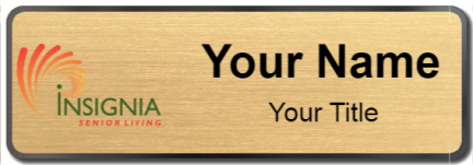 Custom name badges for Insignia Senior Living