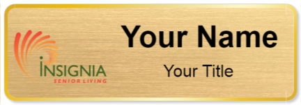 Custom name badges for Insignia Senior Living