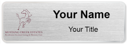 Custom name badges for Mustang Creek Estates