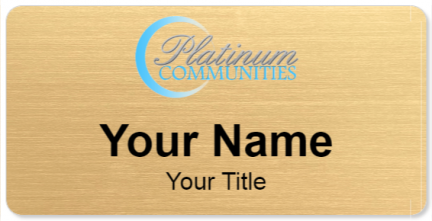 Custom name badges for Platinum Communities
