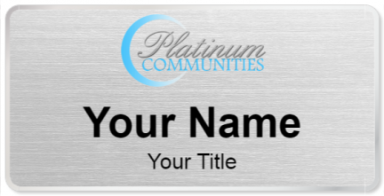 Custom name badges for Platinum Communities