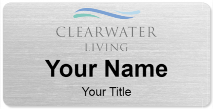 Custom name badges for Clearwater Living