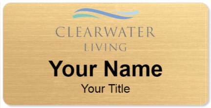 Custom name badges for Clearwater Living